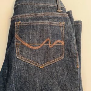 Bootcut size 8 dark rinse jeans